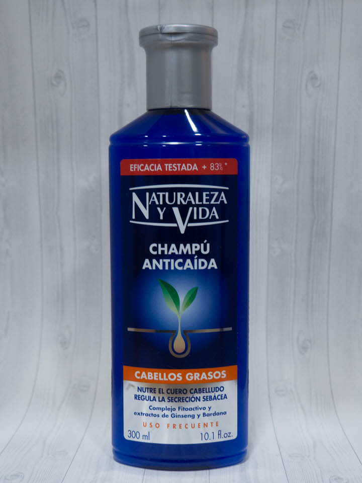 Shampoo Anticaída Cabellos Grasos, 300 ml Patio Azul